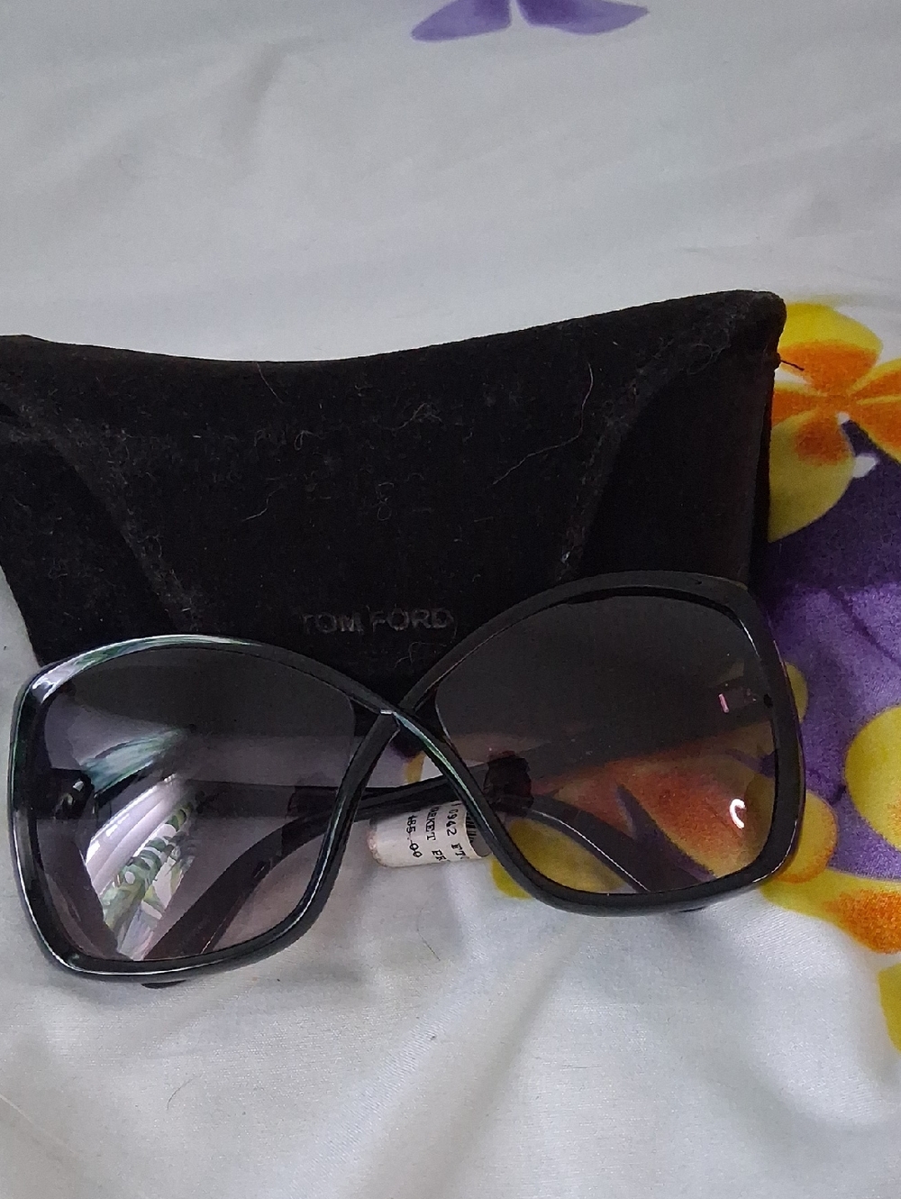 Tom Ford Black Oversized Gradient Lens Women's Sunglasses